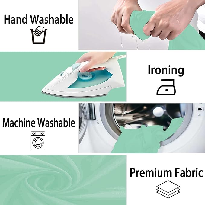 Jelly Mint Green Photography Backdrop for Photoshoot, Photo Backdrop Curtain, Perfect Light Green Backdrops for Party Portrait Photoshoots Video Studio 8FTx10FT