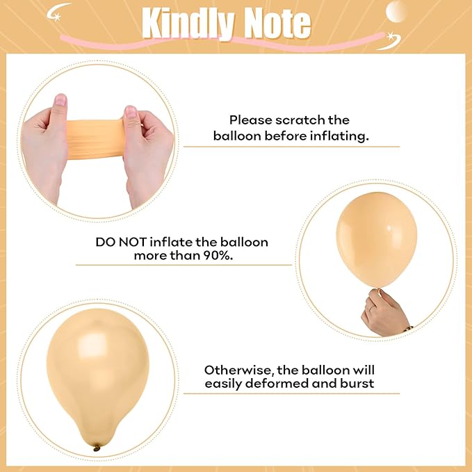 Blush Pink Balloon, 60 PCS 12 Inch Retro Pink Gold White Sand Nude Balloons Gold Confetti Latex Balloons for Girls Baby Shower Wedding Bridal Boho Birthday Party Decorations