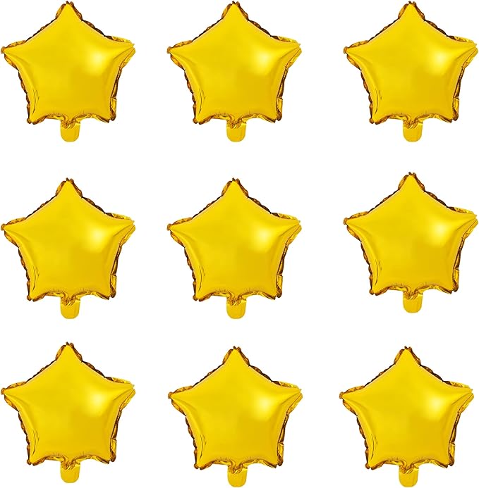 Star-shaped Balloon,10" Gold Foil Balloon Mylar Balloon,Pack of 50