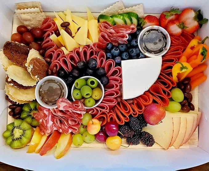 Charity Leaf Disposable Palm Leaf 14" x 10" Trays (10 pieces) Bamboo Like Serving Platters, Disposable Boards, Eco-Friendly Dinnerware For Weddings, Catering, Events