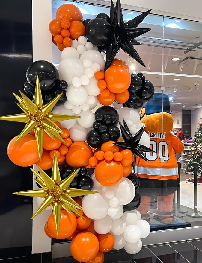 8Pcs Gold Star Balloons, Explosion Star Foil Balloons Huge Magic One-Piece 14-Pointed Mylar Spike Balloon for New Year Christmas Fall Birthday Wedding Graduation Party Decorations