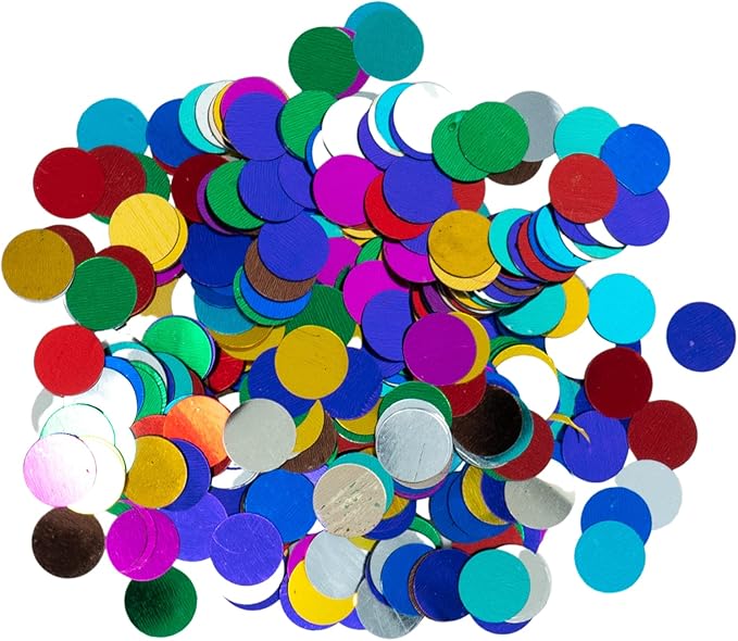 Ultimate Confetti - Multicolor Metallic Mylar Confetti Dots- 30,000 Pieces (1lb)