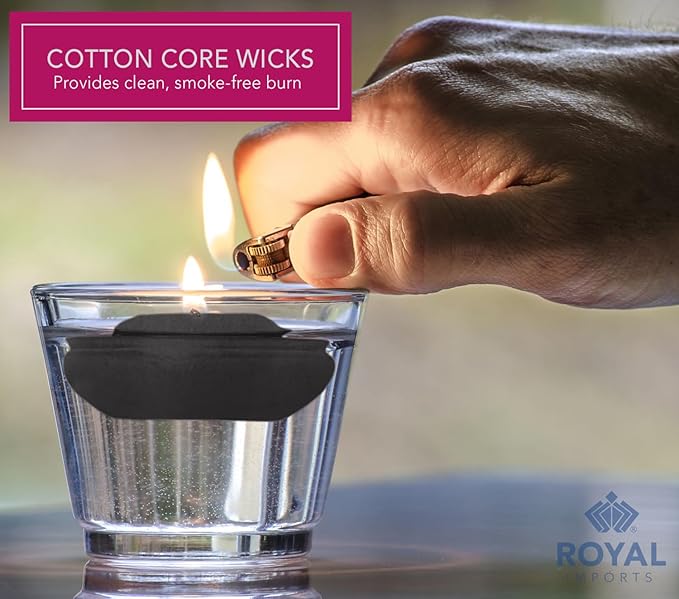 Royal Imports Black Floating Candles 3" - Made in USA Pack of 12 Unscented Dripless Wax Discs - 10 Hour Burn Time - for Centerpieces, Weddings, Events, Home Décor