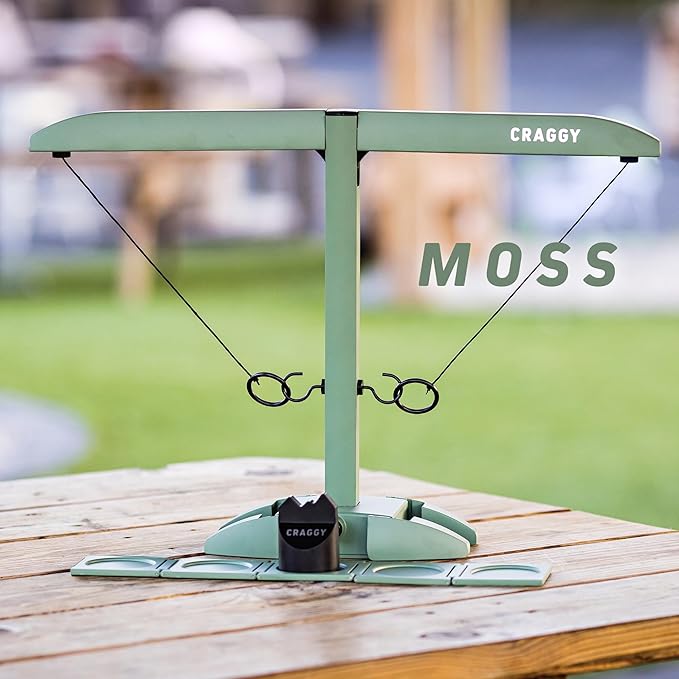 Craggy Games Ring Toss & Shot Ladder Game Hooks XPLR - Portable Aluminum Hook and Ring for Indoor/Outdoor Games - Family Game Night, Party Games, Travel, Multiplayer for Ages 12+