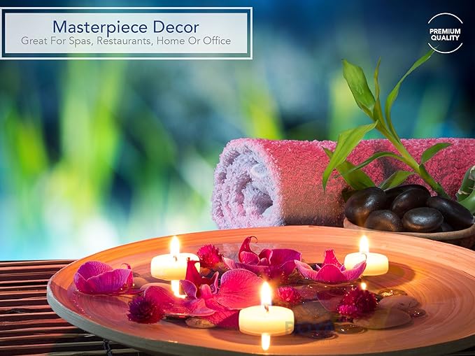 Royal Imports White Floating Candles 2” - Made in USA Pack of 24 Unscented Dripless Wax Discs - 5 Hour Burn Time - for Centerpieces, Weddings, Events, Home Décor