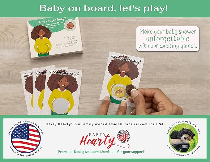 Party Hearty Baby Shower Games for Girl and Boy, 40 Emoji Scratch Off Lottery Tickets, Baby Games Ideas, Scratch Off Game