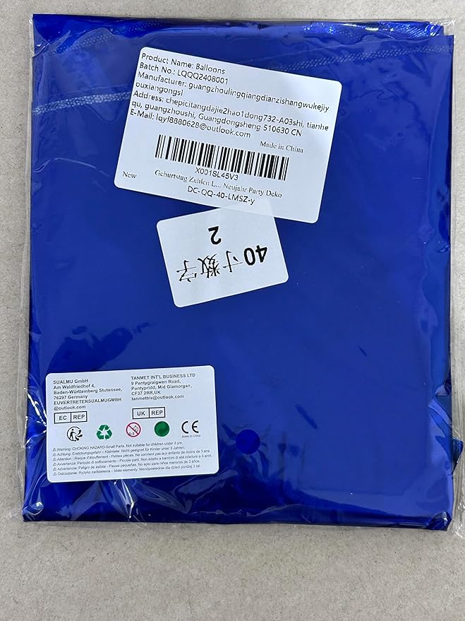 Navy Blue Foil Balloon Number 4, 40'' Giant Self Inflating Number Balloons Set 0-9, Large Dark Blue Number 4 Helium Balloon for Boys 4th Birthday Anniversary Party Decorations Supplies