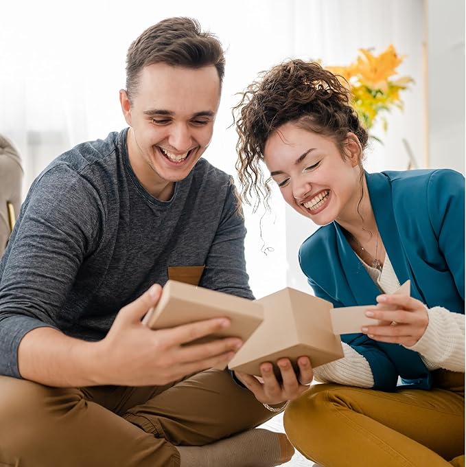 VNS Creations 50 Pack Thank You Cards With Envelopes, Stickers, 3.5x5 Inch Blank Thank You Notes - Bulk Box Set Notes for Graduation, Wedding, Small Business, Baby & Bridal Shower Card - Light Blue