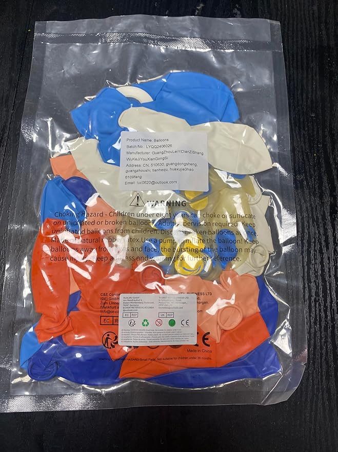 Blue and Orange Balloons 60PCS 12INCH Orange White Balloon Navy Dark Light Blue Confetti Balloon for Puppy Birthday Dog Theme Party Decorations Helium Latex Balloons for Arch