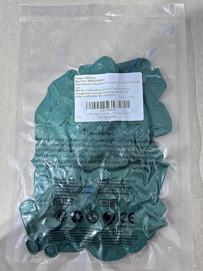 Sage Green Balloons 12 Inch, 100 Pack Eucalyptus Olive Vintage Green Balloon Matte Dusty Green Dark Avocado Green Helium Latex Balloons for Birthday Boho Baby Shower Wedding Party Decorations