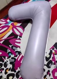 Lilac Number 6 Balloon 40 Inch, 6th Birthday Party Decorations for Children, Giant 6 Foil Balloon for Party Supplies