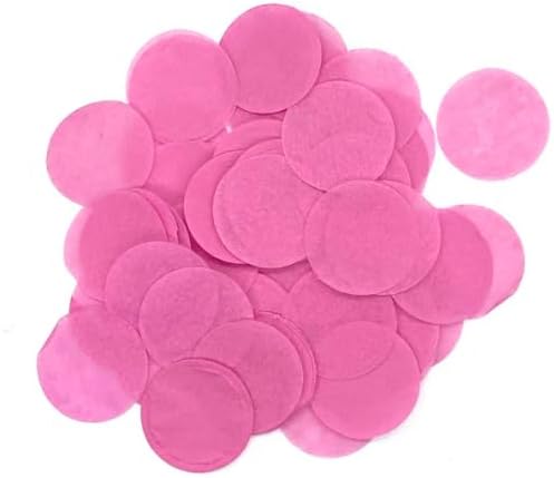 Ultimate Confetti - 1" Pink Tissue Paper Confetti Dots - 30,000 Pieces (1lb)