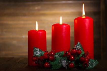 3 X 6 Inch Pillar Candles Set of 12 Bulk Event Pack Round Unscented Premium Wax Pillar Candles for Wedding, Spa, Party, Birthday, Holiday, Bath, Home Decor and Christmas Decors (3X6, Red)