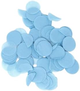 Biodegradable Tissue Paper Confetti Dots, Baby Blue Color (1 Pound Bag of Confetti)