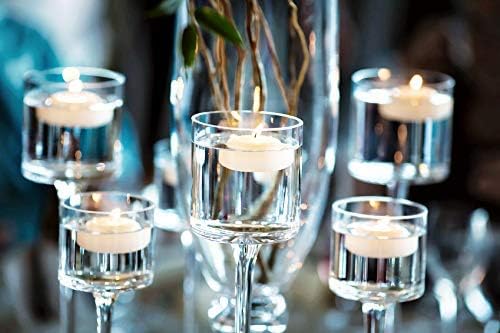 D'light Online Large Off-White 3 Inch Floating Candles for Events, Centerpieces at Weddings, Spa, Pool, Home Décor, for Cylinder Vases and Holiday Decorations - (Set of 36, Pale Ivory)