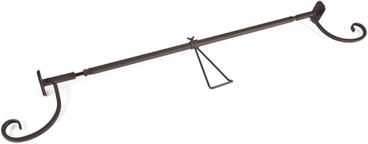 VILLAGE LIGHTING COMPANY [Front Door Garland Hanger] - Adjustable to Different Door Widths | Heavy-Duty Cast Iron | Decorative Christmas and Holiday Decor | No Nails, Screws, or Damage