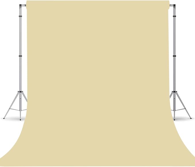 Tan Photography Backdrop for Photoshoot, Photo Backdrop Curtain, Perfect Tan Backdrops for Party Portrait Photoshoots Video Studio 10FTx20FT
