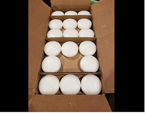 D'light Online Large White Floating Candles 3 Inch Bulk Pack Wax Discs for Events, Weddings, Spa, Home Decor, Special Occasions, Cylinder Vases, Centerpieces, Pool and Holidays - Set of 72 (White)