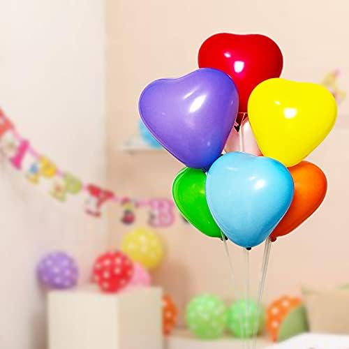 50 10-inch Pink Color Heart shaped Latex Balloons for Valentines Day,Propose Marriage,Wedding Party.