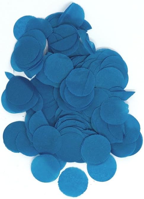 Biodegradable Tissue Paper Confetti Dots, Blue Color (1 Pound Bag of Confetti)