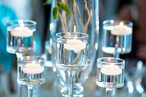 D'light Online Large White Floating Candles 3 Inch Wax Discs for Events, Weddings, Spa, Home Decor, Special Occasions, Cylinder Vases, Centerpieces, Pool and Holidays (Large - 3" (Set of 36), White)