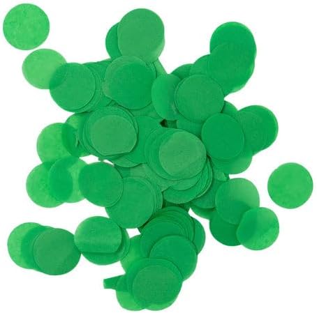 Ultimate Confetti - 1" Dark Green Tissue Paper Confetti Dots (1lb) 30,000 Pieces