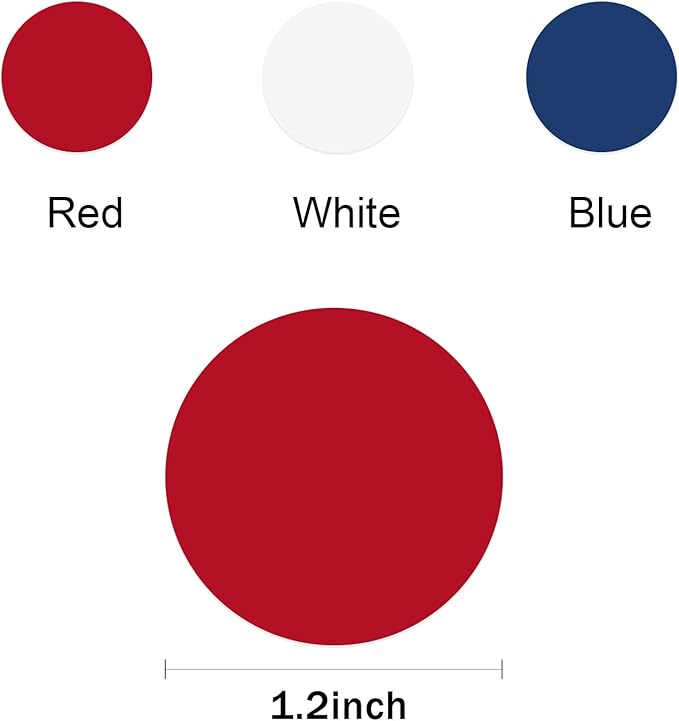 Red White Blue Party Decorations - 300Pcs Confetti Paper Dot Birthday National Day Patriotic American theme Table Decor