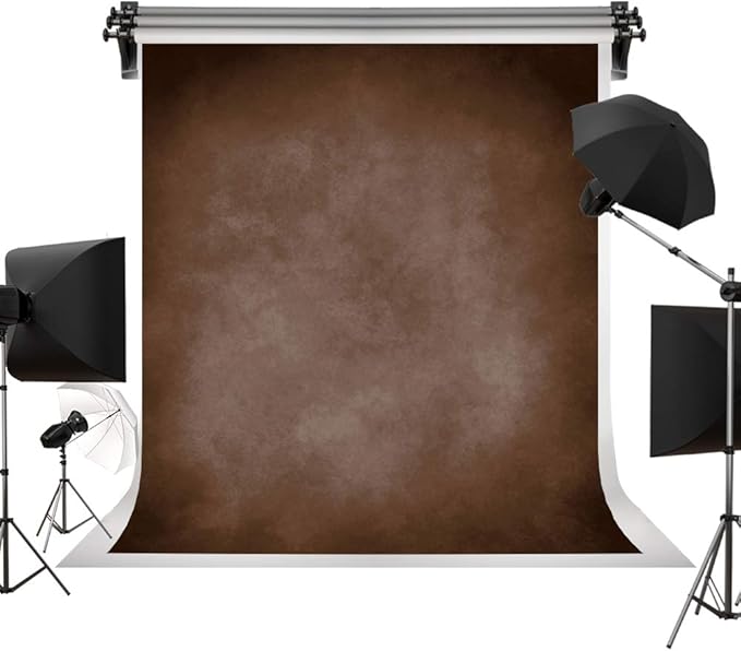 Kate 5x7ft Brown Portrait Backdrops Vintage Brown Backgrounds for Professional Photography Studio