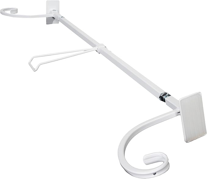 VILLAGE LIGHTING COMPANY [Front Door Garland Hanger] - Adjustable to Different Door Widths | Heavy-Duty Cast Iron | Decorative Christmas and Holiday Decor | No Nails, Screws, or Damage