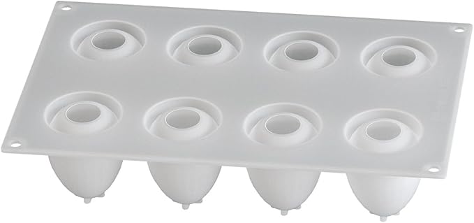 Silicone Molds for Candle Making, 8-Cavity Easter Egg Candle Molds for Scented Candles & Wax Melts - Reusable DIY Mold for Home Decor, Holiday Party Favors