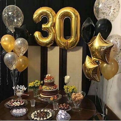 Gold Number 9 Balloon 40 Inch, 9th Birthday Party Decorations for Children, Giant 9 Foil Balloon for Party Supplies