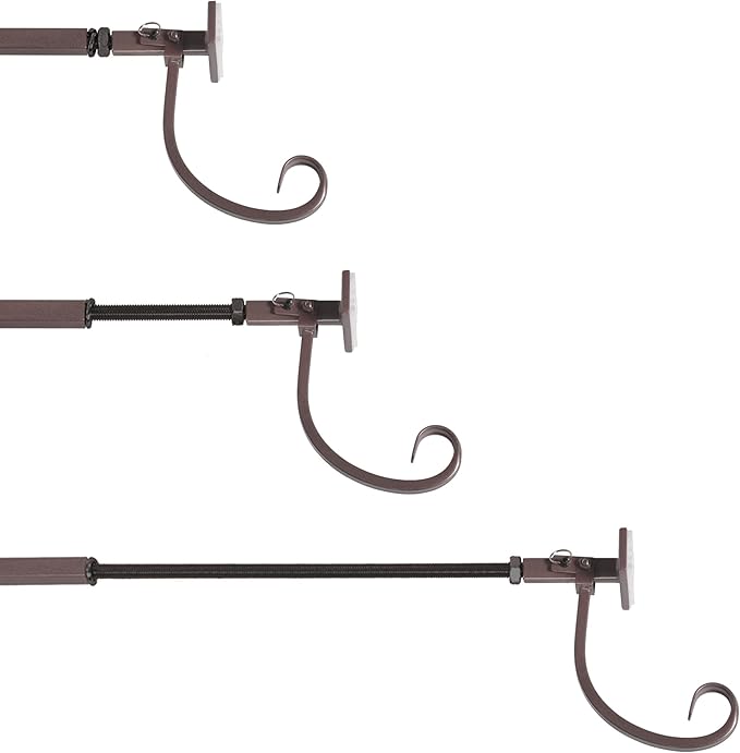 VILLAGE LIGHTING COMPANY [Front Door Garland Hanger] - Adjustable to Different Door Widths | Heavy-Duty Cast Iron | Decorative Christmas and Holiday Decor | No Nails, Screws, or Damage