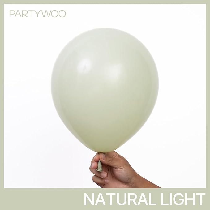 PartyWoo Sage Green Balloons 100pcs 12 Inch Boho Dusty Olive Green Latex Balloons for Birthday Baby Shower Graduation Engagement Wedding Dinosaur Jungle Golf Football Theme Party Decorations Green-F32