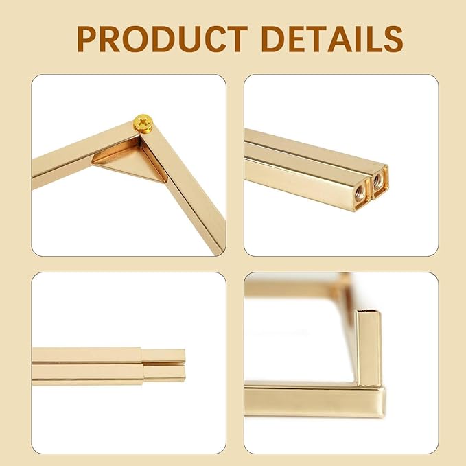 5pcs Gold Flower Stand Centerpieces,23.6inch Wedding Centerpieces Vase for Tables with Acrylic Plates,Rectangular Flower Display Rack for Table Decorations Event Home Party