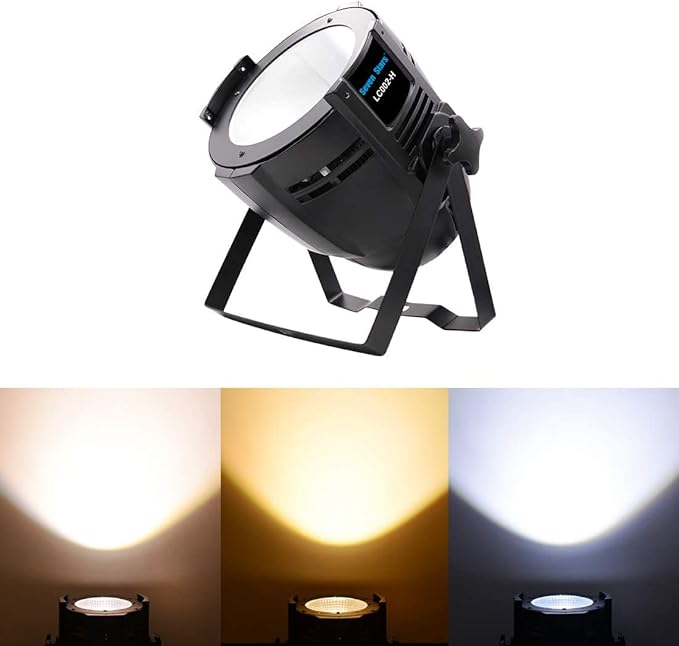 [Pro Lighting Combo] 8x3W Motorized Moving Head DJ Wash Light + 200W COB LED Par Light Bundle