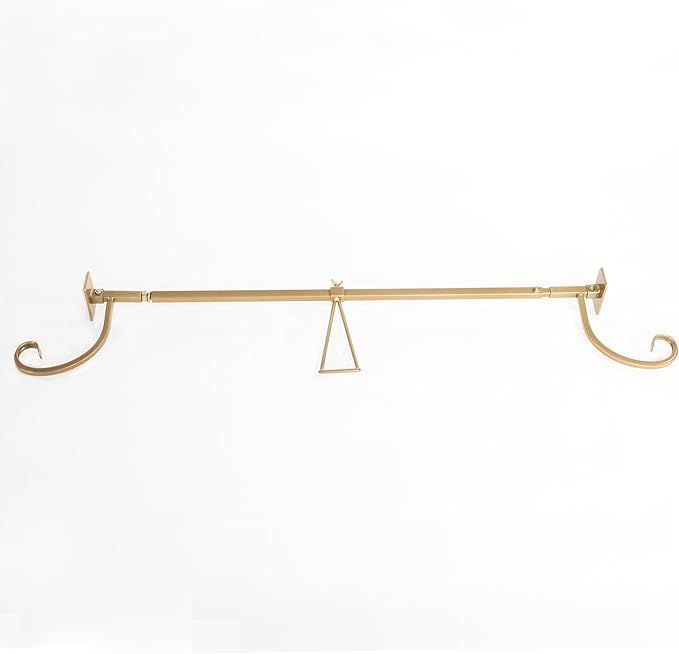 VILLAGE LIGHTING COMPANY [Front Door Garland Hanger] - Adjustable to Different Door Widths | Heavy-Duty Cast Iron | Decorative Christmas and Holiday Decor | No Nails, Screws, or Damage