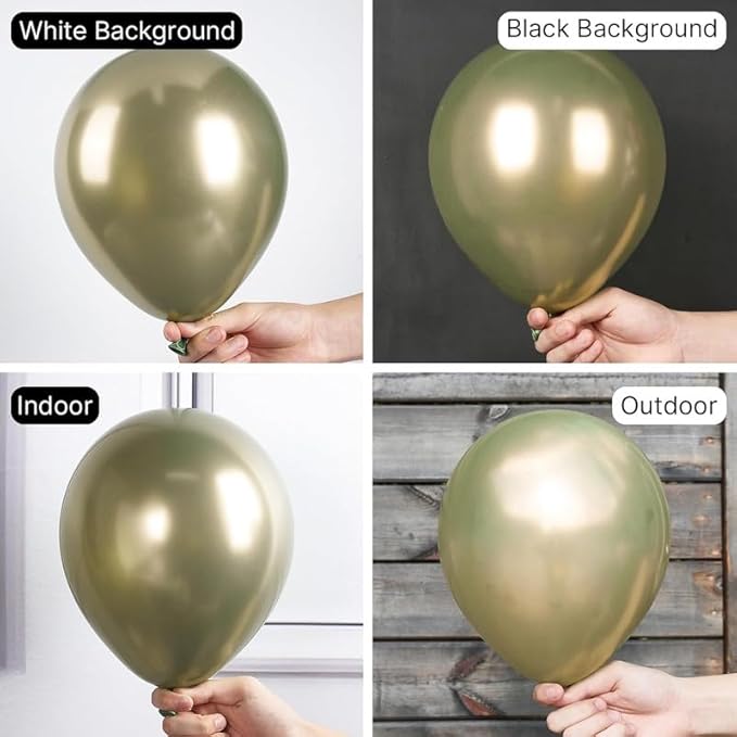 Metallic Gold Balloons 50 pcs 12 Inch Chrome Gold Latex Balloons for Wedding Bridal Engagement Baby Shower Gender Reveal Easter Anniversary Birthday Christmas Party Decorations