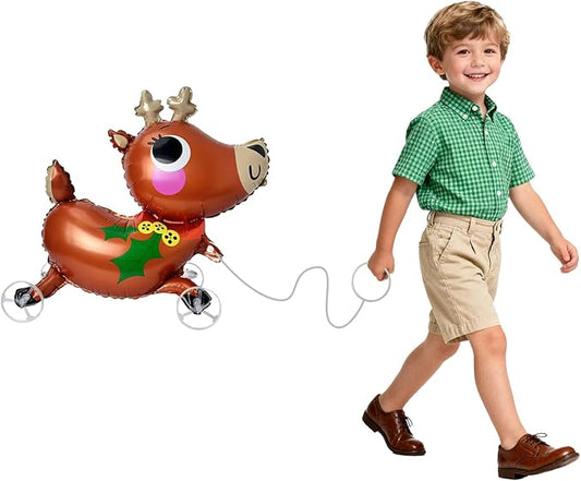 Walking Christmas Balloons, Self-Standing Foil Balloons for Christmas Party Decorations, New Year, Birthday Party Supplies (Walking2)