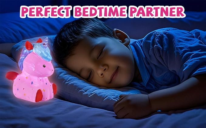 Paint Your Own Lamp - DIY Painting Kit, Painting Kit Arts & Crafts for Kids Ages 8-12, Art Supplies Birthday Easter Party Holiday Gift (Pony)