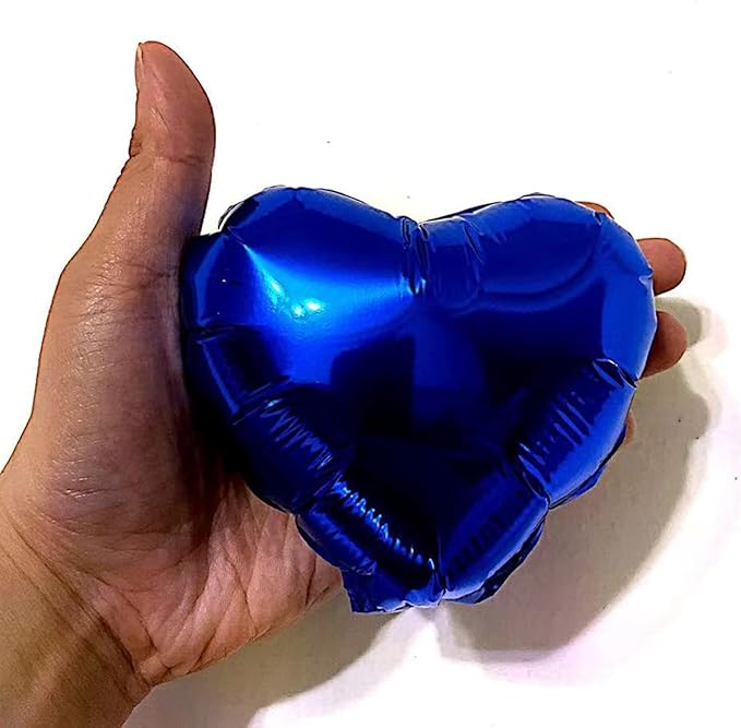 20 Assorted Color Heart Shaped Balloons 5 Inches 10 Kinds of Rainbow Party Foil Balloons, Foil Balloons for Party Decoration, Birthday Party Supplies or Wedding Ceremony