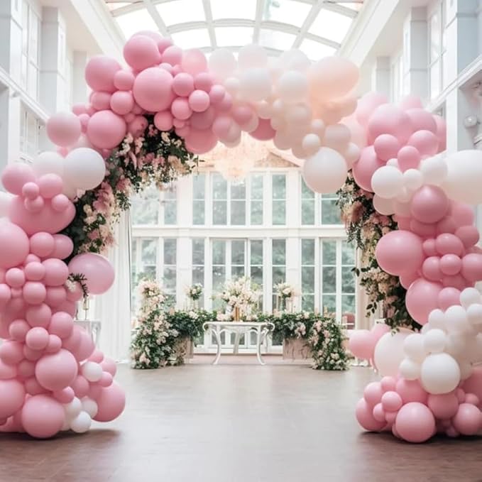 Light Pink Balloons 50 pcs 12 inch Pastel Pink Latex Balloon Party Balloons for Wedding Bridal Engagement Baby Shower Gender Reveal Easter Anniversary Birthday Christmas Party Decorations
