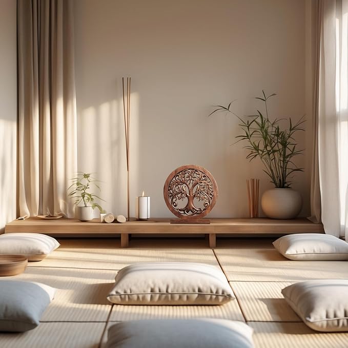 Decozen Solid Wood Tree of Life Sculpture - Christmas Decor, Home Decor, Living Room, Boho, Coffee Table, Centerpiece Table Decorations, Mantle, Dining Table Centerpiece, Bathroom Shelf, Farmhouse