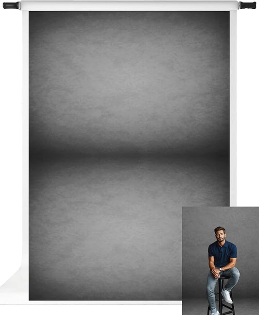Kate Backdrops 10x20ft Grey Old Master Photography Backdrop Portrait Background Collapsible Fabric Photo Props for Headshot