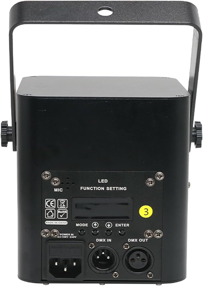 JUNMAN 2W 2000mw RGB Full Color Animation Stage Effect Light DJ Disco Stage Beam Lights for Party Wedding Event Lighting Show