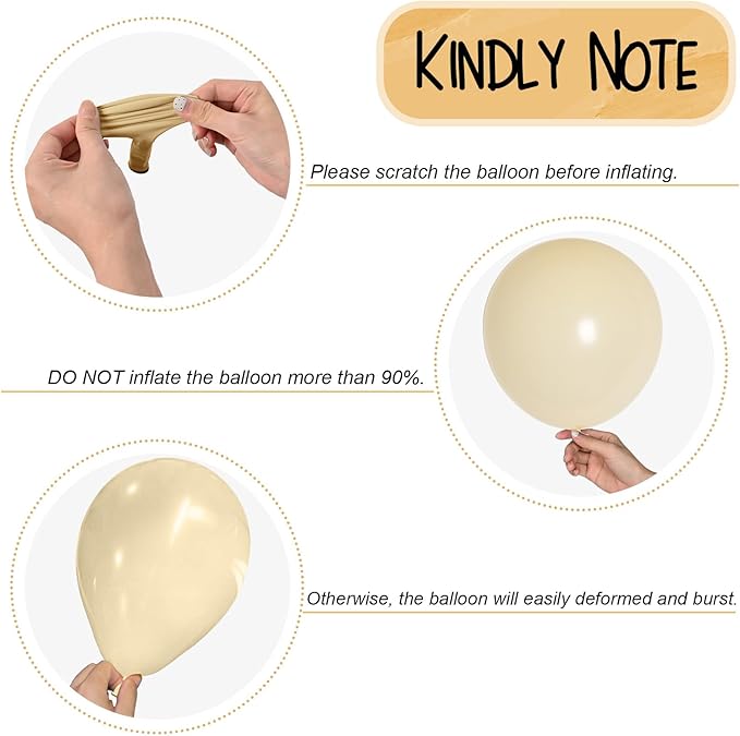 Beige Gold Snowflake Balloons Cream White Sand Gold Metallic Balloons Neutral Boho Ivory Nude Winter Balloon Set for Christmas Ice Wonderland Snow Wedding Baby Bridal Shower Birthday Party Decorations