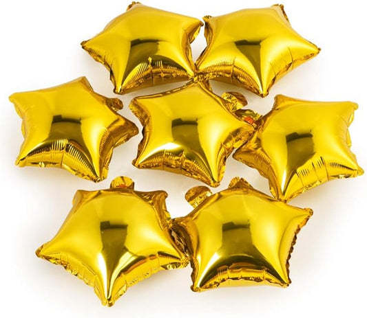 Star-shaped Balloon,10" Gold Foil Balloon Mylar Balloon,Pack of 50