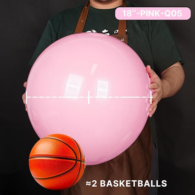 PartyWoo Baby Pink Balloons 20pcs 18 Inch Pastel Pale Light Pink Latex Helium Balloons for Baby Shower Gender Reveal Easter Bachelorette Wedding Bridal Shower Birthday Party Decorations Pink-Q05