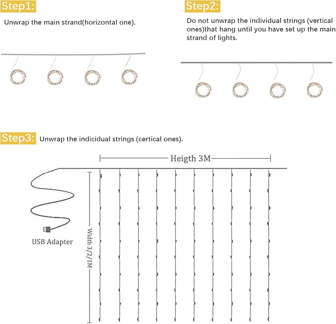 Black Backdrop Curtains with Lights String for Parties Wedding Bridal Shower 10×10ft Sheer Tulle Backdrop Curtain Panels for Baby Shower Birthday Party Photo Shoot Background Wall Decorations