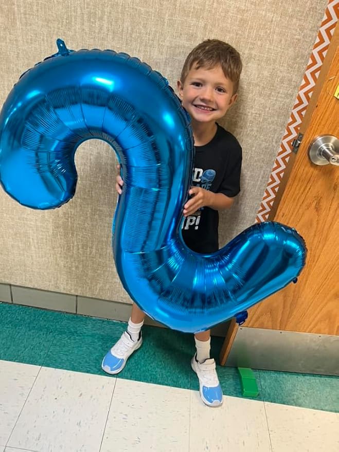 10 Balloon Number, Metallic Blue Number 10th Birthday Balloons 40 Inch, 10 Years Old Metallic Blue Birthday Decorations for Boys Girls, 10th Anniversary Decorations