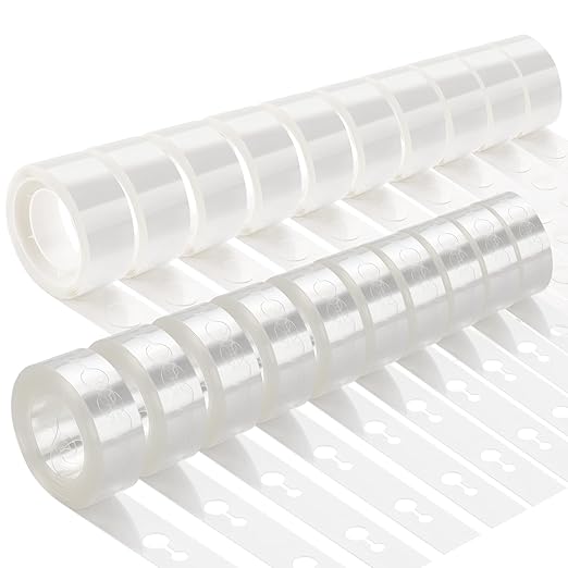 KICNIC Balloon Arch Strip Kit for Garland, 164 Feet Balloon Tape Strips and 1000 Glue Point Dot Stickers for Party Wedding Birthday Baby Shower Graduation Decorations